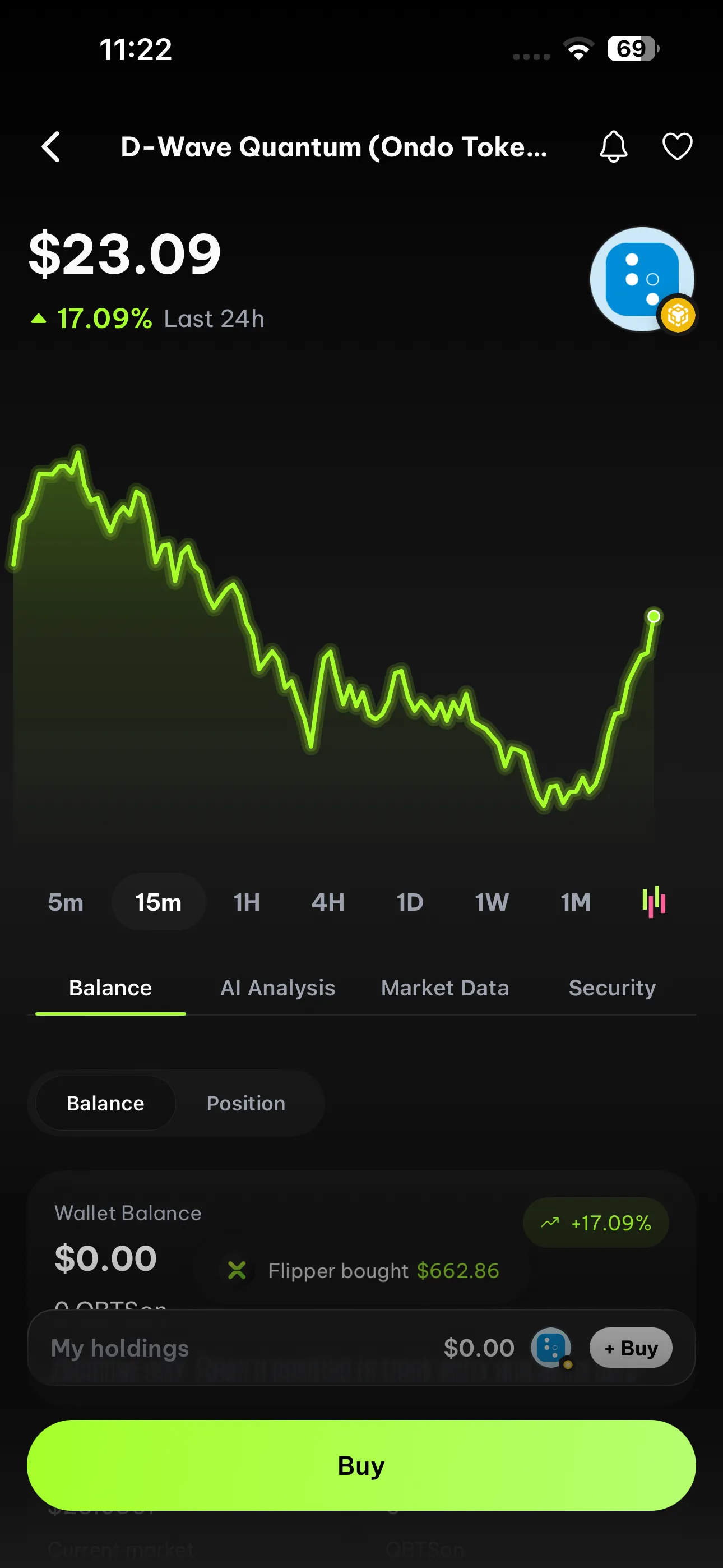 FlipX mobile stocks interface with xStocks and market data screen 2